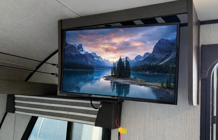 12v TV to enjoy movies or shows off grid!