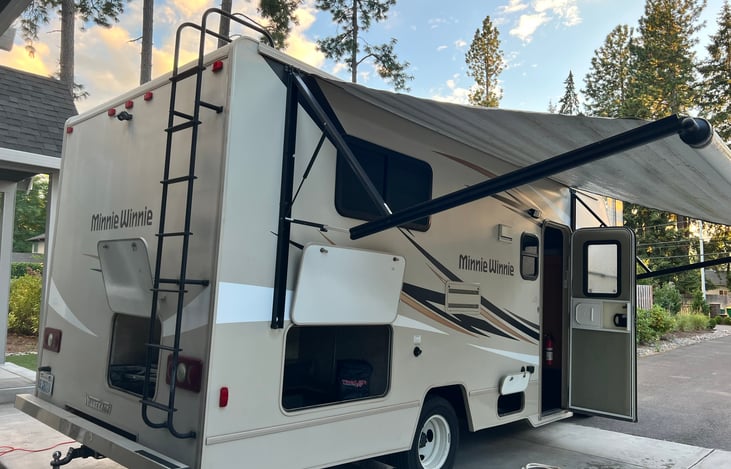 Closer view - shows access to storage from side and back.