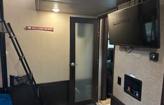 42’ Luxury Toyhauler with rare Side Patio