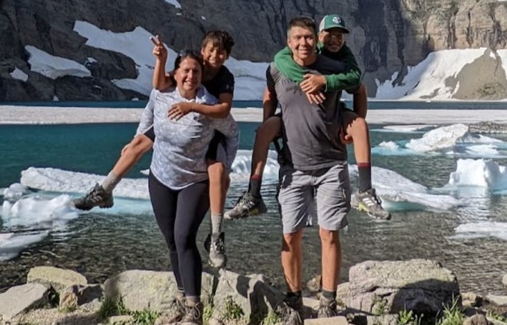 Our family at Glacier National Park