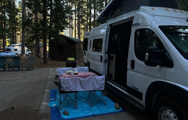 Camping at Lassen national park