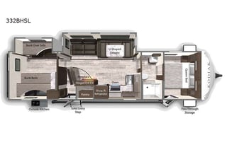 2021 Kodiak Ultra-Lite 332BHSL Huge Bunkhouse
