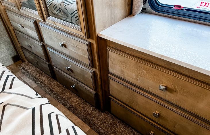 Dresser space in master bedroom