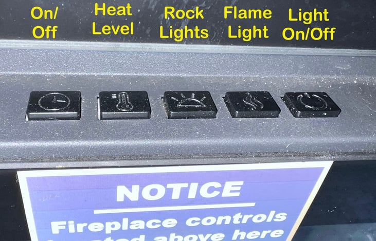 Fireplace controls