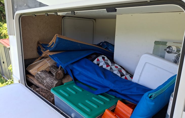 camping gear included