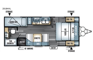 20ft RV Travel Trailer