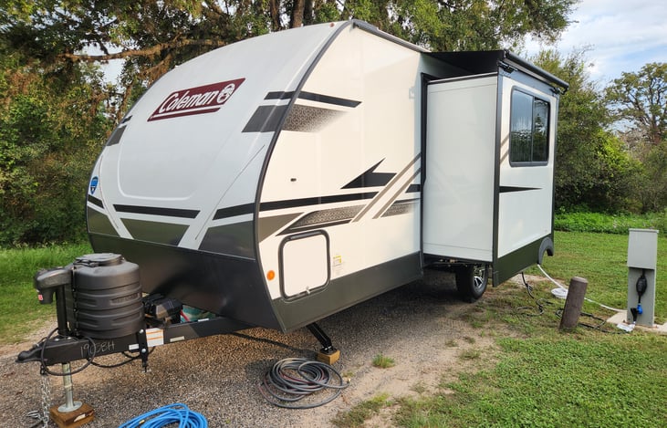 Backside of Camper with slide out