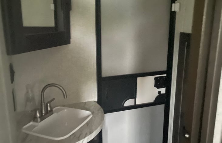 Second entrance and half bath