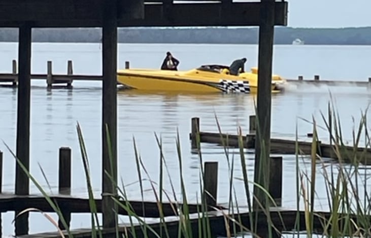 Patio view at Idle Awhile with Drinks
