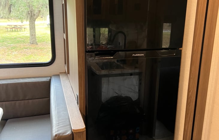 standard rv fridge & freezer set up