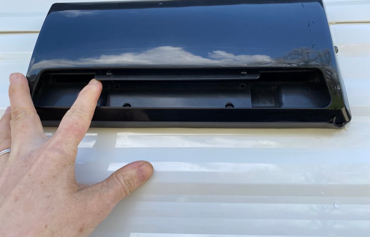 Outdoor vent (closed when in motion- manually open when in use)