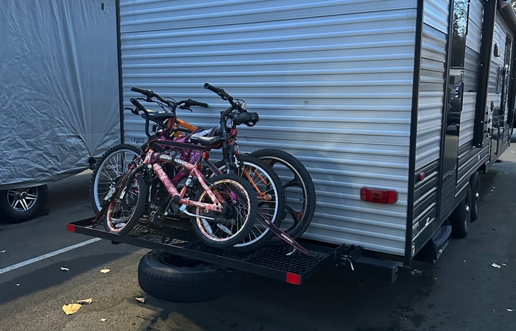 Two Adult Bikes and a kids bike! Make use of them!