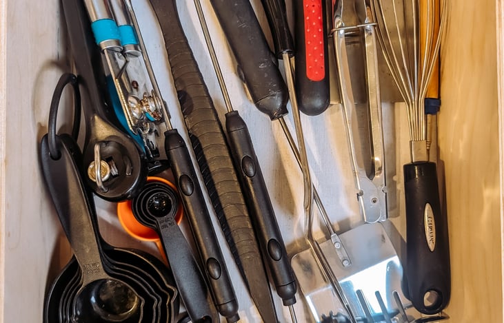 All of your basic cooking utensils are included