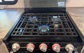 King Bed with Solar Travel Trailer