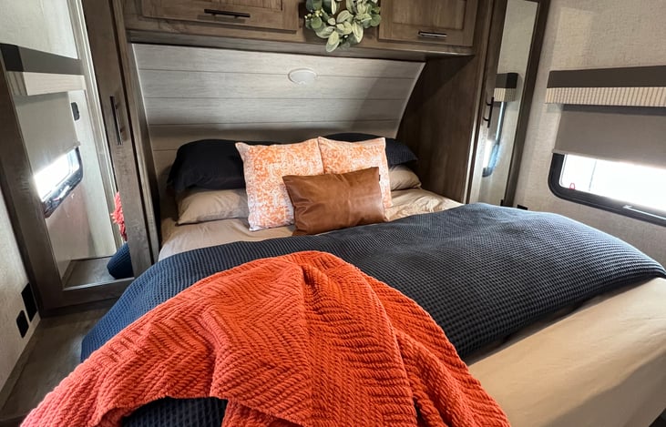 Main bedroom upfront, plus a full size closet.
