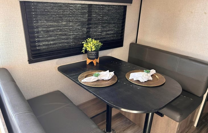 Dinette, also turns into a sleeping area