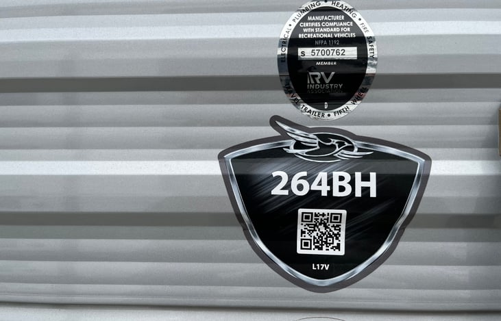 Size of camper.  With trailer tongue, overall it’s 29 ft long.