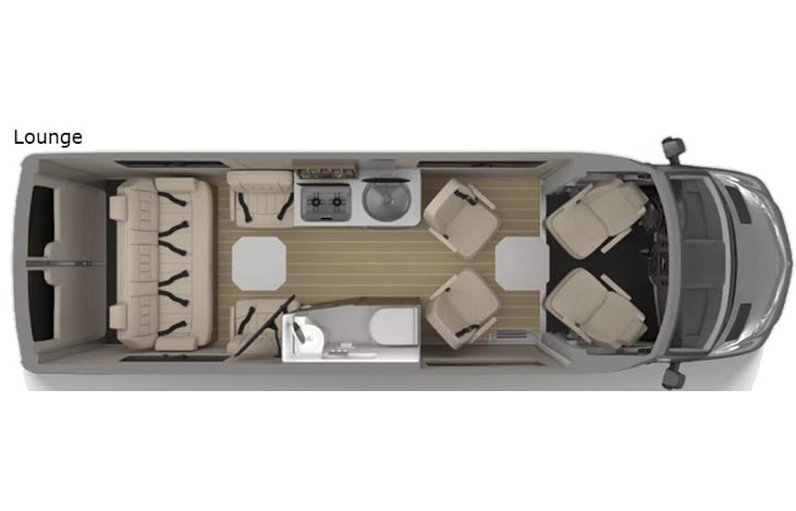 Representative floor plan provided by a trusted RVshare partner.