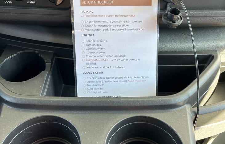 Easy instructions for a stress free trip.