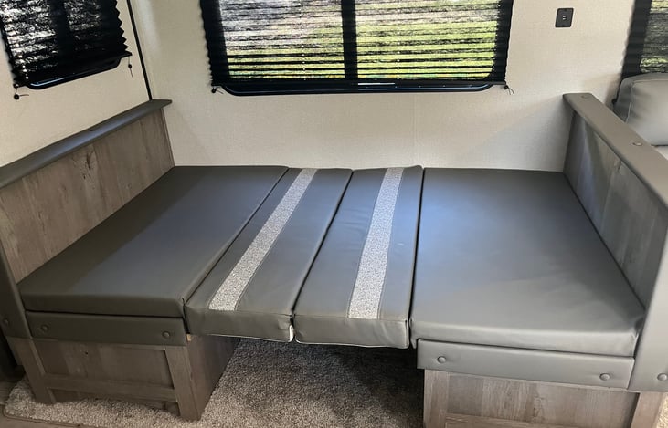 Kitchenette turns into a bed