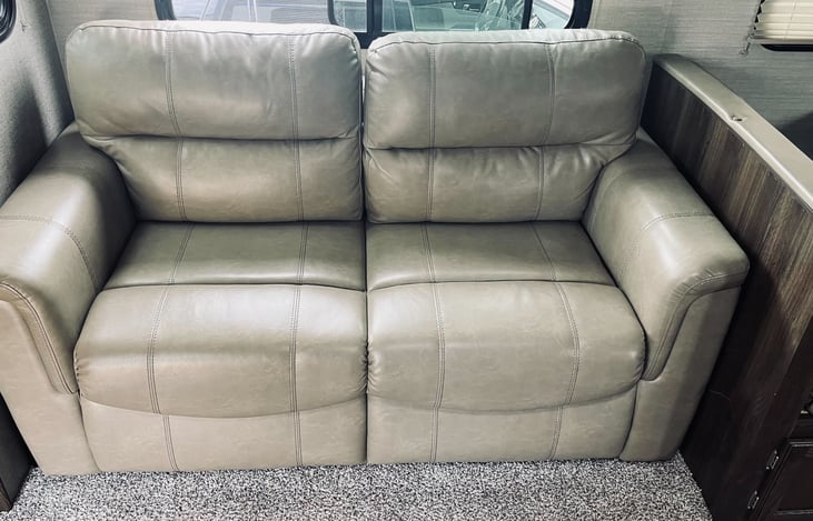 Couch can also pull out into a bed that can sleep 2.