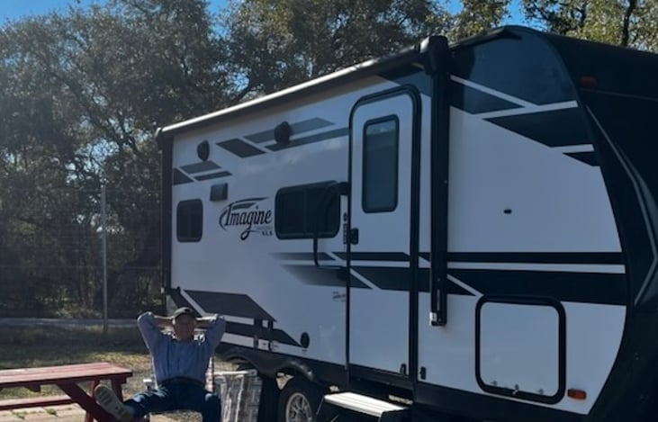 Previous renters relaxing