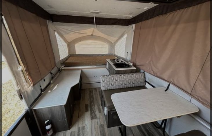 Looking towards the back end