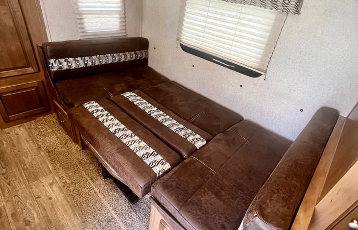 Kitchen table into another bed