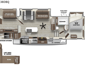 Forest River RV Sabre 38DBQ