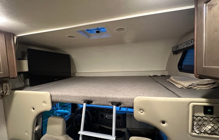 Double Bunk with Ladder Access over the Cab