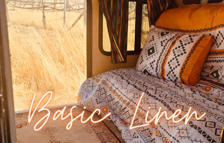 Shown is the basic linen package.