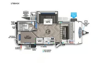 2022 Forest River RV Salem FSX 178BHSK (SAL 861)