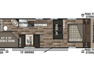 2019 KZ Sportsmen SE 260BHSE