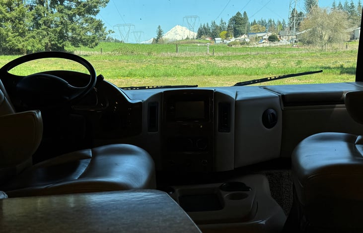 Inside view with seats in relaxing position