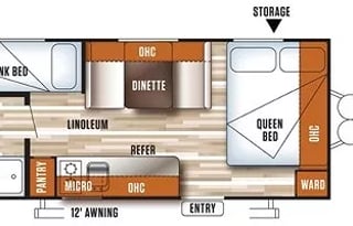 Meet Judy, retro themed camper w/ bunks to sleep 5
