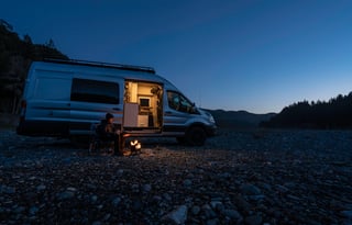 2021 Ford Transit AWD, Hot shower, roof deck