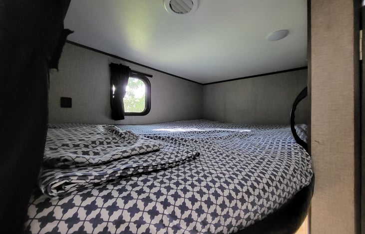 Full size top bunk