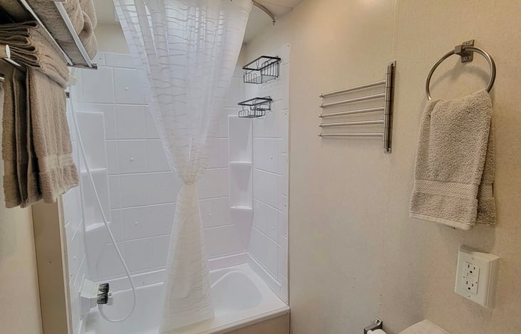 Shower/Tub combo.