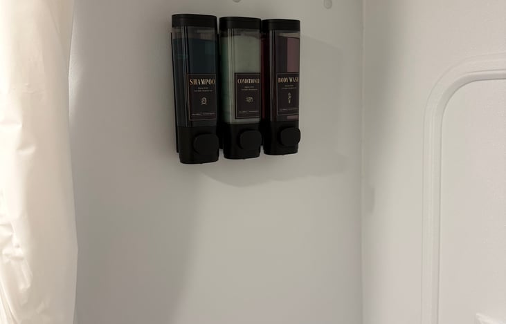 Shampoo, conditioner and body wash provided