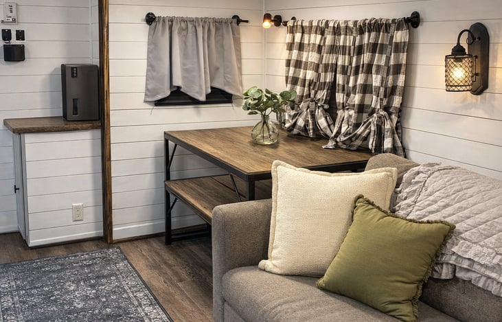 Thoughtfully styled living space designed for comfort, rest, and easy evenings in.