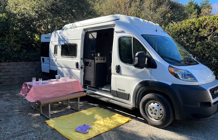 Camp site near Carmel