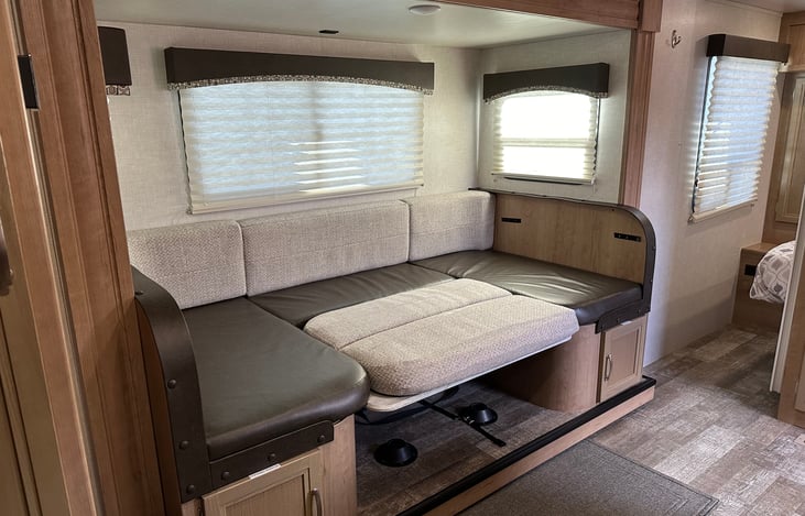 Table now converted to bed. Video is included