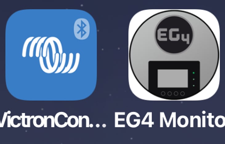 Apps available to monitor power usage and how much time you can run the batteries before they run out of juice.