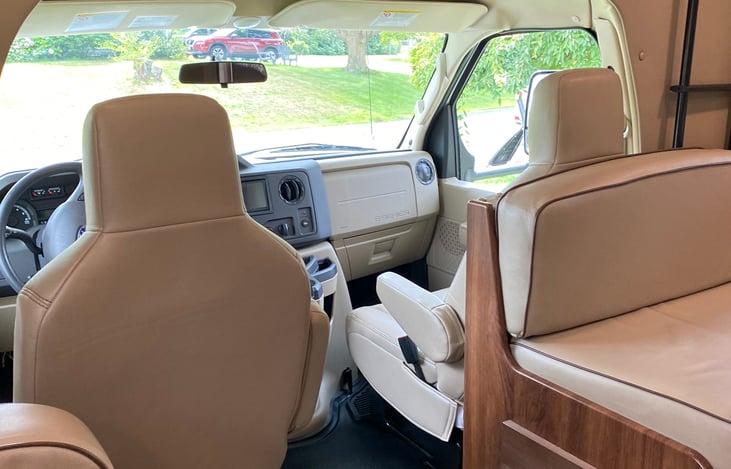 View from the reclining sofa