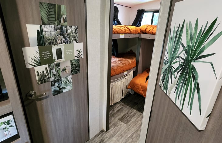 Both room located just outside of rear bunk house.