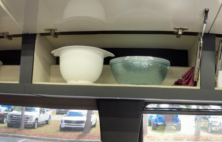 Lots of overhead storage