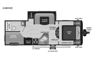 2021 Keystone RV Hideout 24BHWE