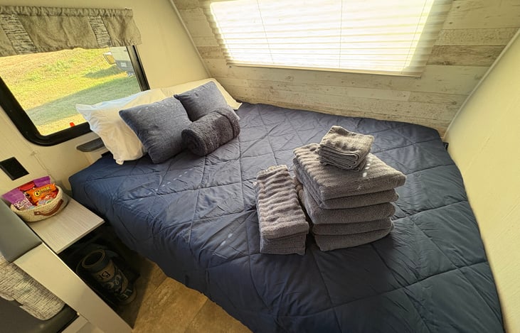 Linens and towels available as an add on.