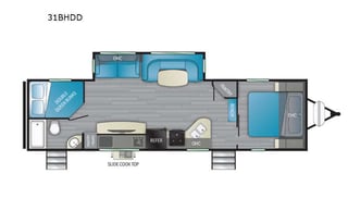 2021 Heartland North Trail Caliber31BHDD