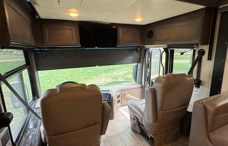 View From Living Room Facing Front Of RV